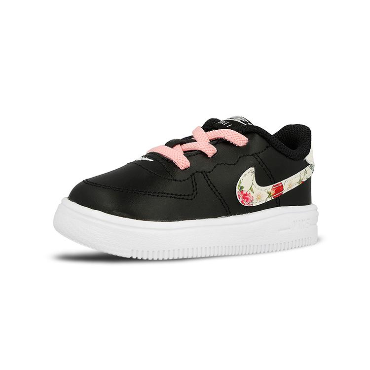 New Nike Air Force 1 '18 Vintage Floral Low Top Skateboard Shoes Black Infant And Toddler BQ2465-001