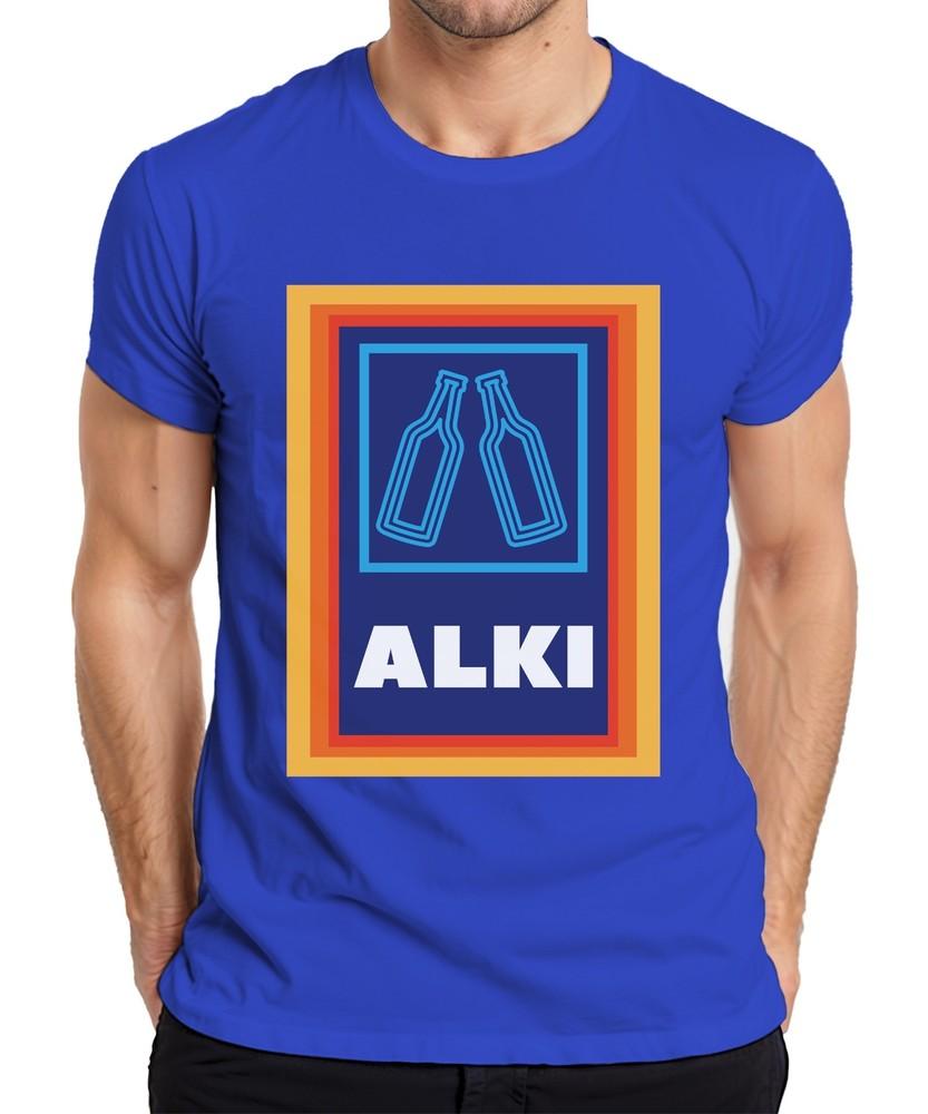 Alki Beer Drinker Drinking Party Gift Idea Funny Mallorca Malle T-Shirt-