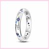 NEW Fashion 925 Silver Simple Infinity Finger Ring For Women Sparkling Twisted Stackable Rings Popular Anillo Engagement Jewelry