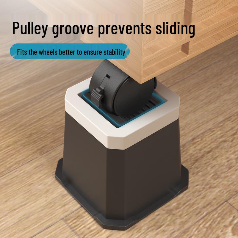 Maßgeschneiderte rutschfeste, verschleißfeste Rollenmatte mit Rillen zur Stuhlfixierung, Radstopper & Erhöhungsfußpolster