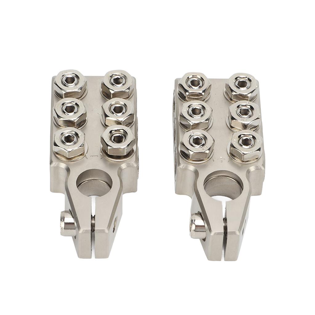 1 Pair Positive Negative 12 Way Heavey Duty Battery Terminals Clamps   Acid Battery Post Connector for Car