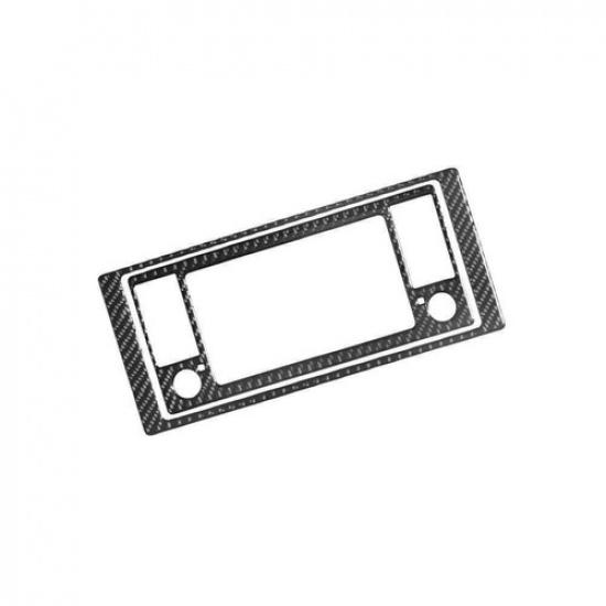2Pcs Carbon Fiber Center Control Panel Cover Trim Type A For BMW X5 2000-2006