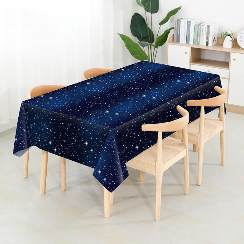 

Одноразовая ПВХ Скатерть с мультяшными шарами - Маслостойкая, Утолщенная для Дней рождения и Детсадовских праздников 137*274cm