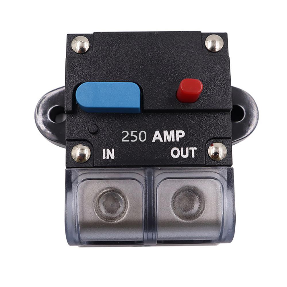 250Amp Circuit Breaker Reset 12V-48V Car Boat Stereo Audio Fuse Automatic Switch