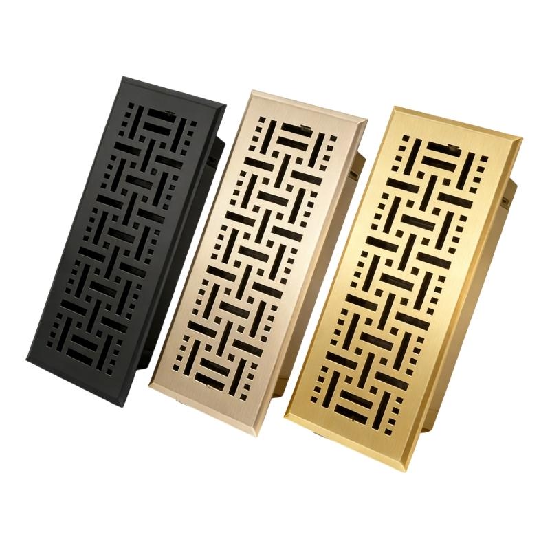 Elegant Dark Two Stage Circulation Grille Produced Of Heavy Iron Material For Indoor Locations