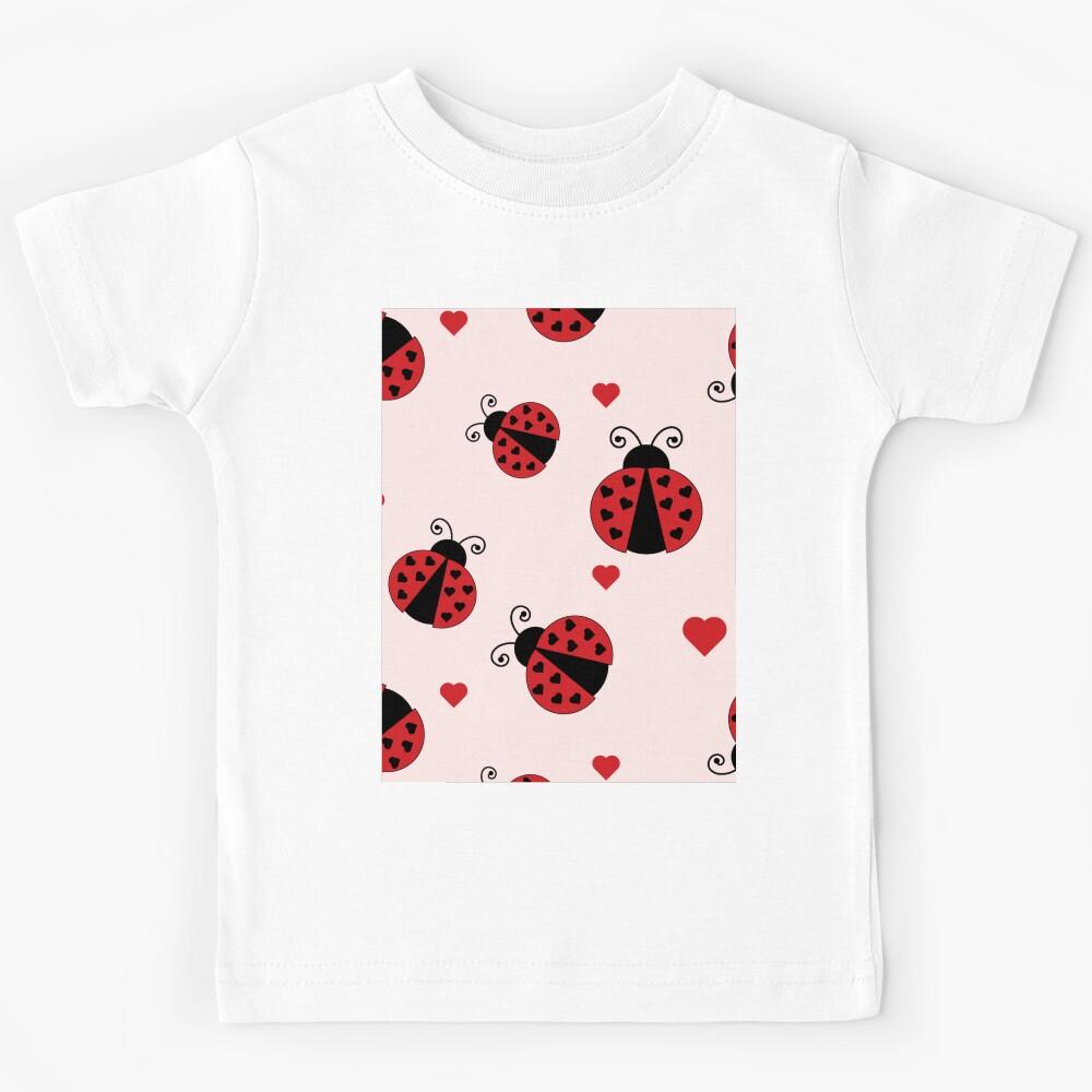 Ladybugs seamless pattern Kids T-Shirt 170