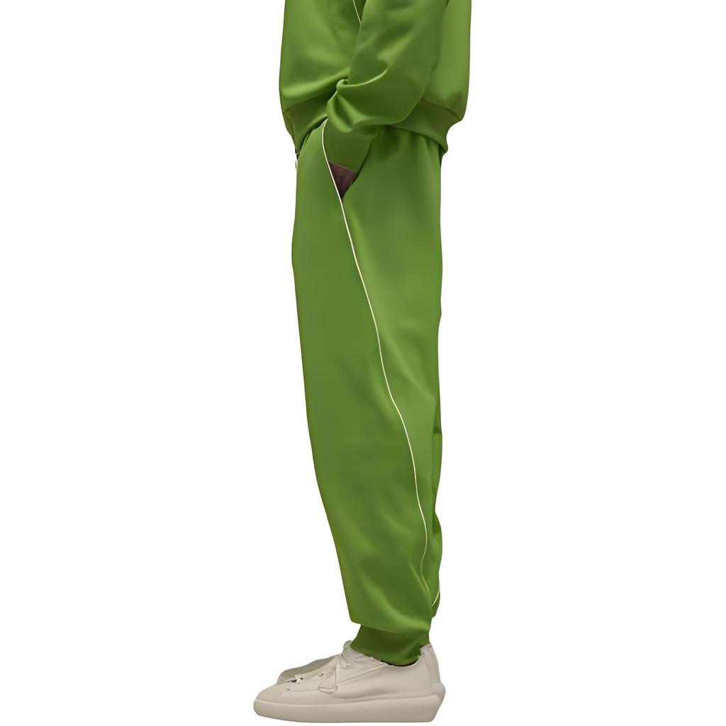 Y-3 Knitted Sweatpants Men's Green Moderate Cuffed Pants IQ1787