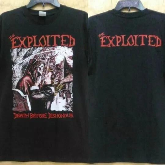 The Exploited - Death Before Dishonour 2 Side Cotton Black Unisex T-shirt
