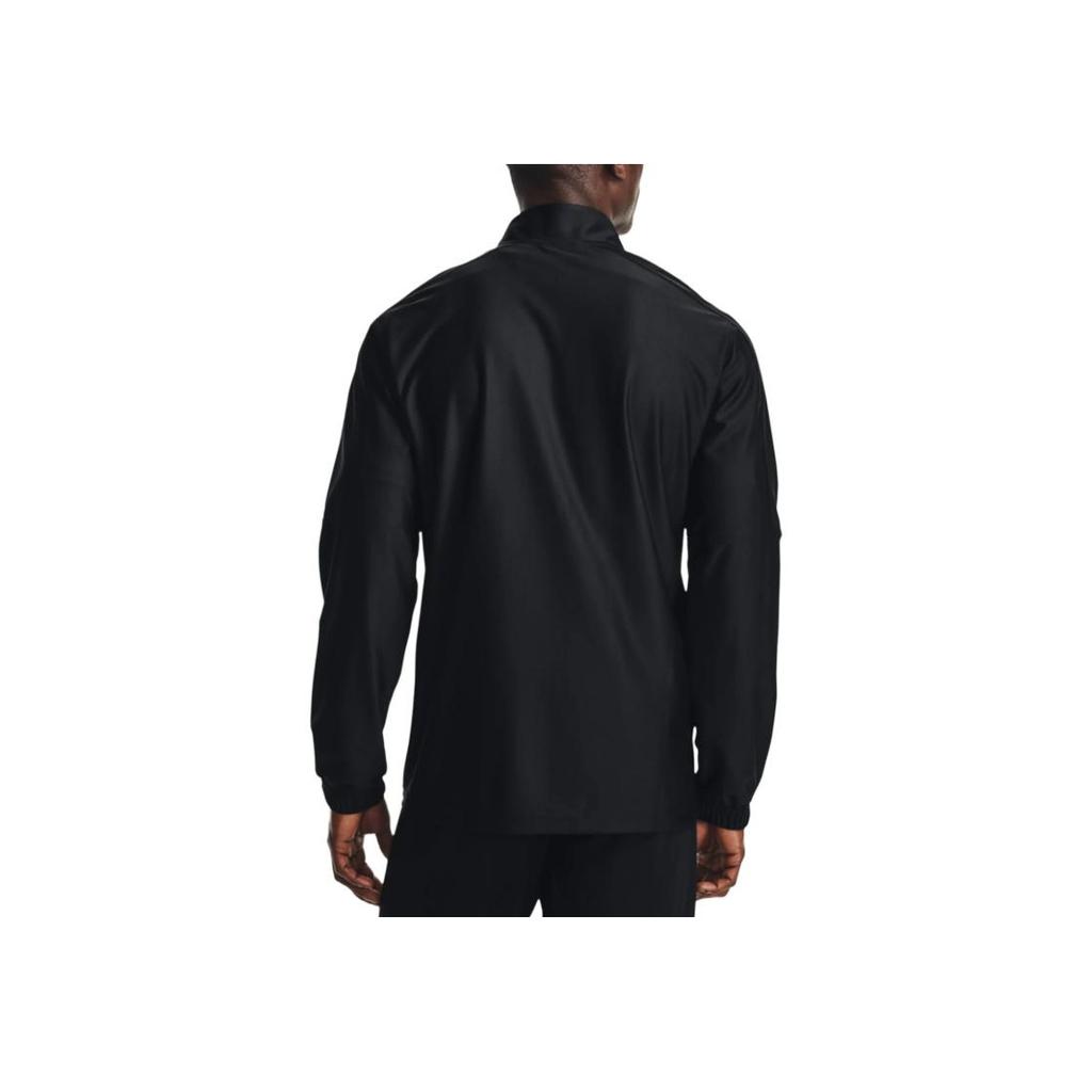 Under Armour Logo Stand Collar Zip Long Sleeve Jacket Men Jacket Black 1365412-001