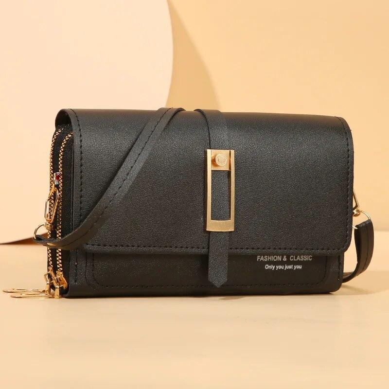 

Женская сумка через плечо, женская функциональная сумка-кошелек через плечо, сумка для мобильного телефона, большая вместимость, женская мини-сумка