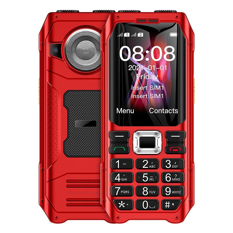

SOYES K80 GSM 2G Mobile Phone 2.4inch HD Screen Dual SIM MP3 FM Vibration 1800mAh SOS Flashlight Alarm Clock Elderly Button Phone 2G Standard червоний