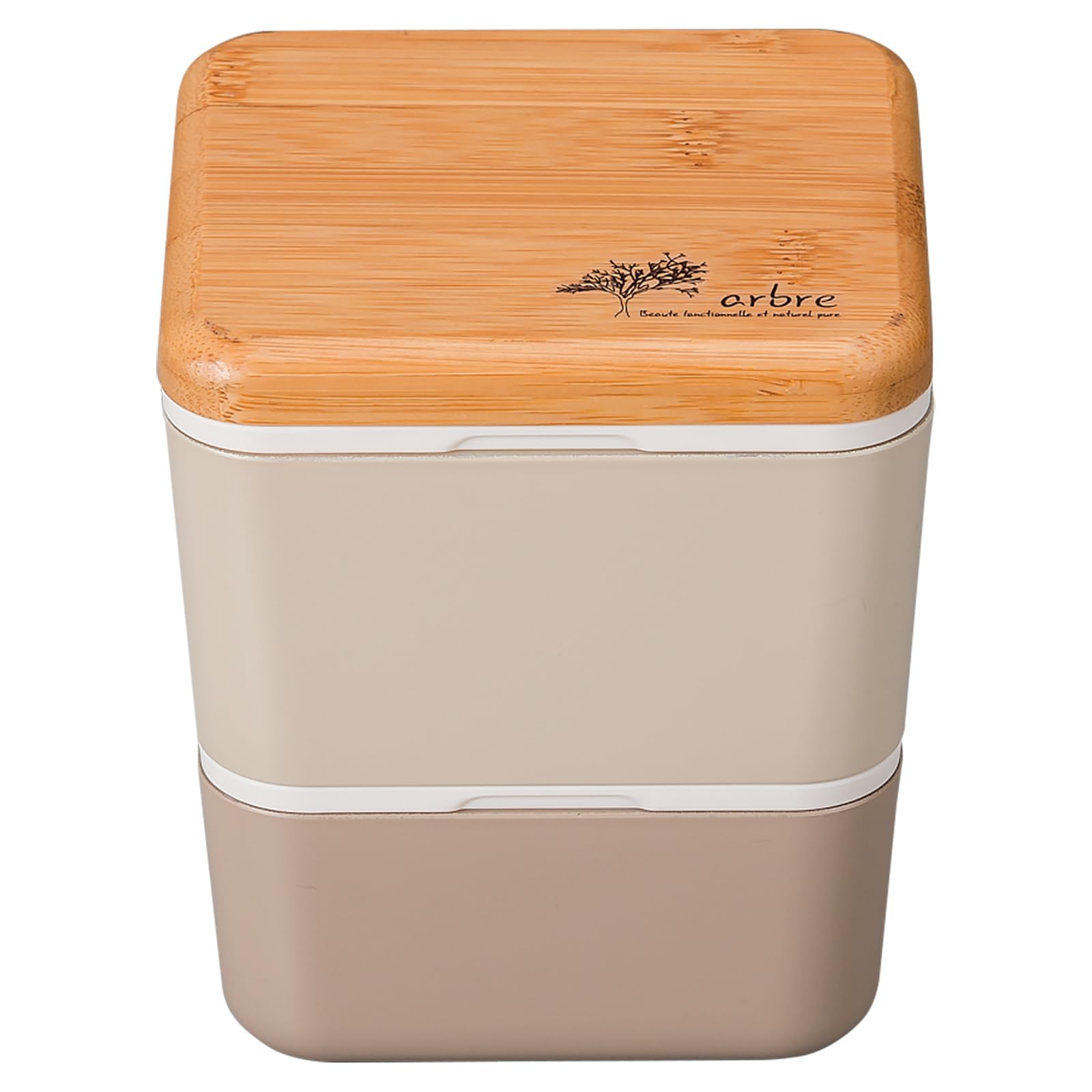 

Masakazu ARBRE Bamboo Square Nest W10 D10 H11 27273 Lunch, Beige, Size Approx. бежевый