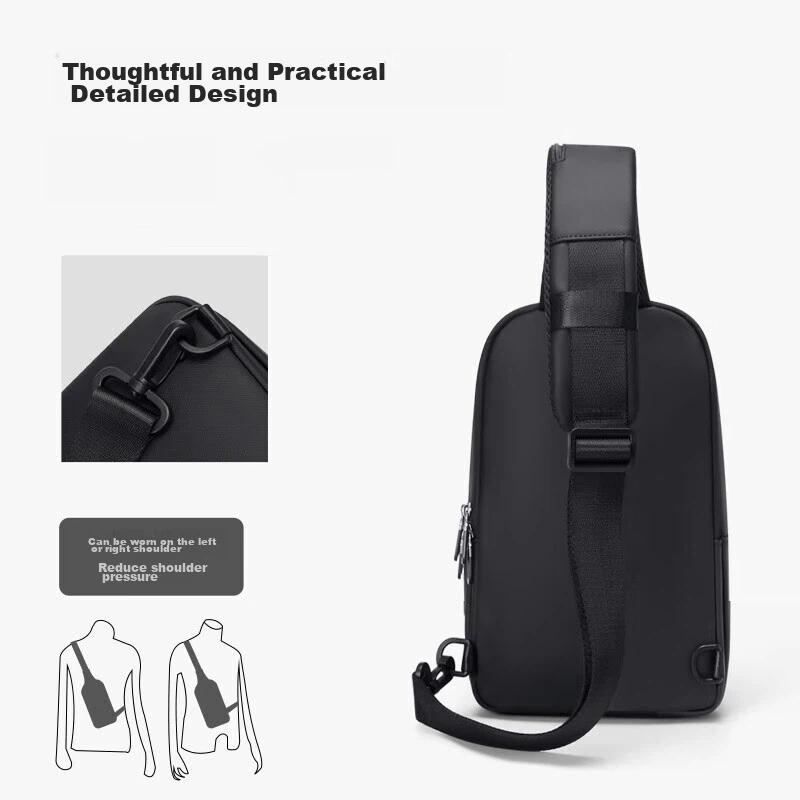 GOLF Chest Bag, Shoulder Bag, Crossbody Bag, Phone and IPad Bag, Business, Travel and Sport