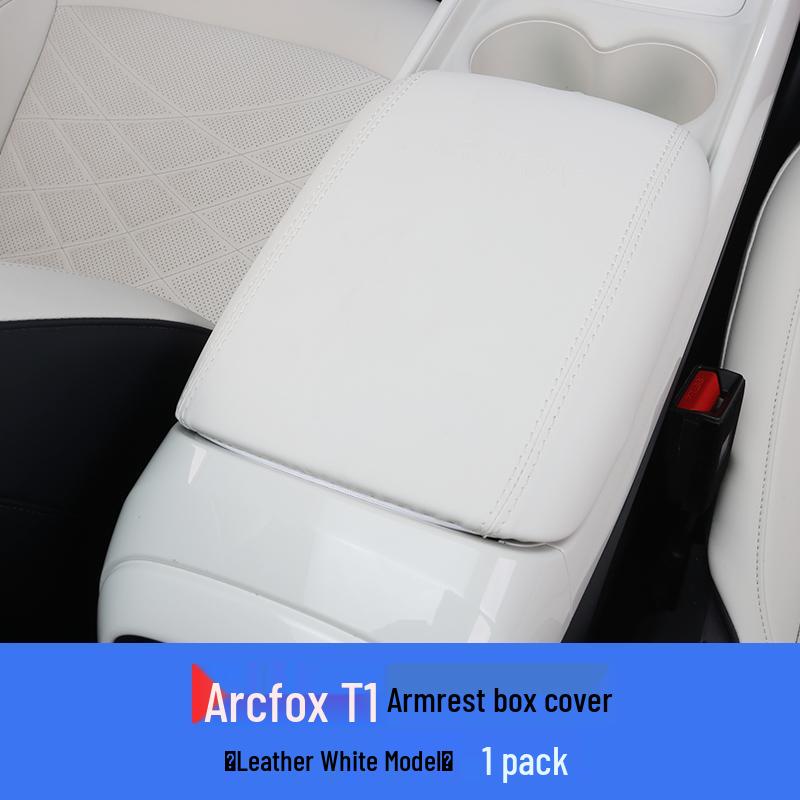 Leather Armrest Box Cover for Jihu T1 Interior Modification