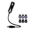 Flexible Neck USB Plug Projection Lamp 360 Degree Rotating Night Light  Halloween