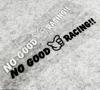 Reflective NO GOOD Kanjo Osaka Japan Stickers  Racing Vinyl Decals Styling Decor for Car Motorcycle Truck Van