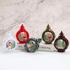 Christmas Round Glass Small Wind Light Decoration Retro Christmas Night Light Window Display Holiday Decoration Supplies Display