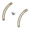 20 Set Lid Support Hinge Metal Retro Lid Stay Hinge with Screw for Cabinet Box Furniture Bronze