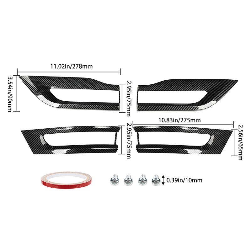 

Крышка заднего фонаря из углеродного волокна, рамка-облицовка для Jeep Grand Cherokee Upland Limited Overland Laredo Trackhawk SRT 2014-2020