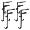 4/8Pcs 2-in-1 Fireplace Stocking Hanger Garland Holder Rust-Proof Easy Installation Double Hook Design Wreath Hanging Rack