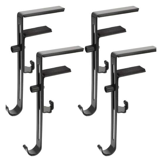 4/8Pcs 2-in-1 Fireplace Stocking Hanger Garland Holder Rust-Proof Easy Installation Double Hook Design Wreath Hanging Rack
