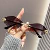 2024 Frameless Rhombus Sunglasses: Trendy European Design with Superior Sun Protection for Women