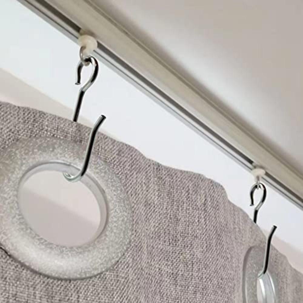 10pcs Heavy Duty Drapery Roller Carrier White Plastic Window Accessory Bathroom Curtain