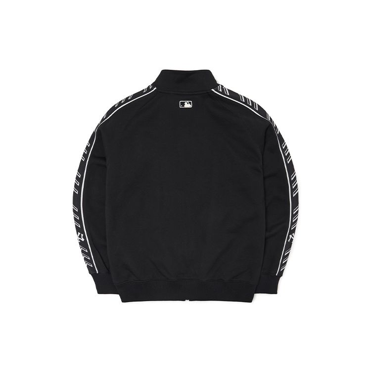 MLB New York Yankees Color Block Retro Sports Stand Collar Jacket Unisex Jacket Black 3ATRS0221-50BKS