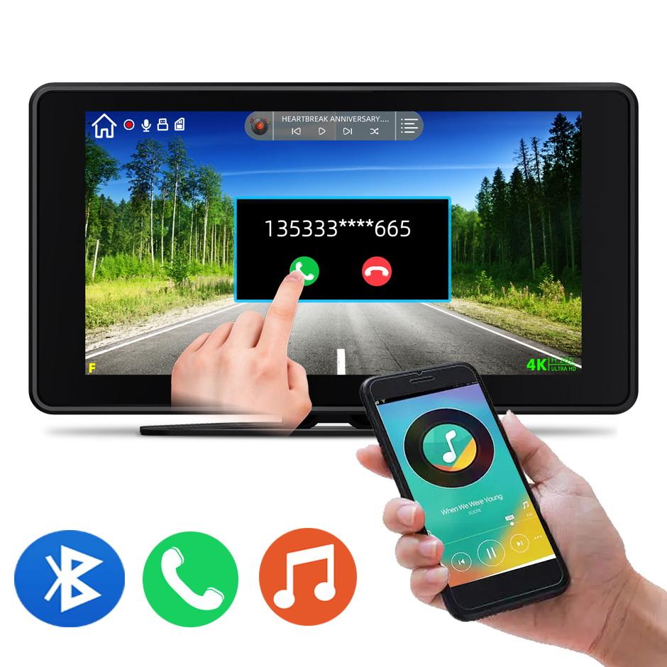 BSD 7" Monitor 2 Channel DVR Record Backup Camera Kit Pedestrian Detection Blind Spot Alarm Dash Cam Reversing for Truck Bus RV