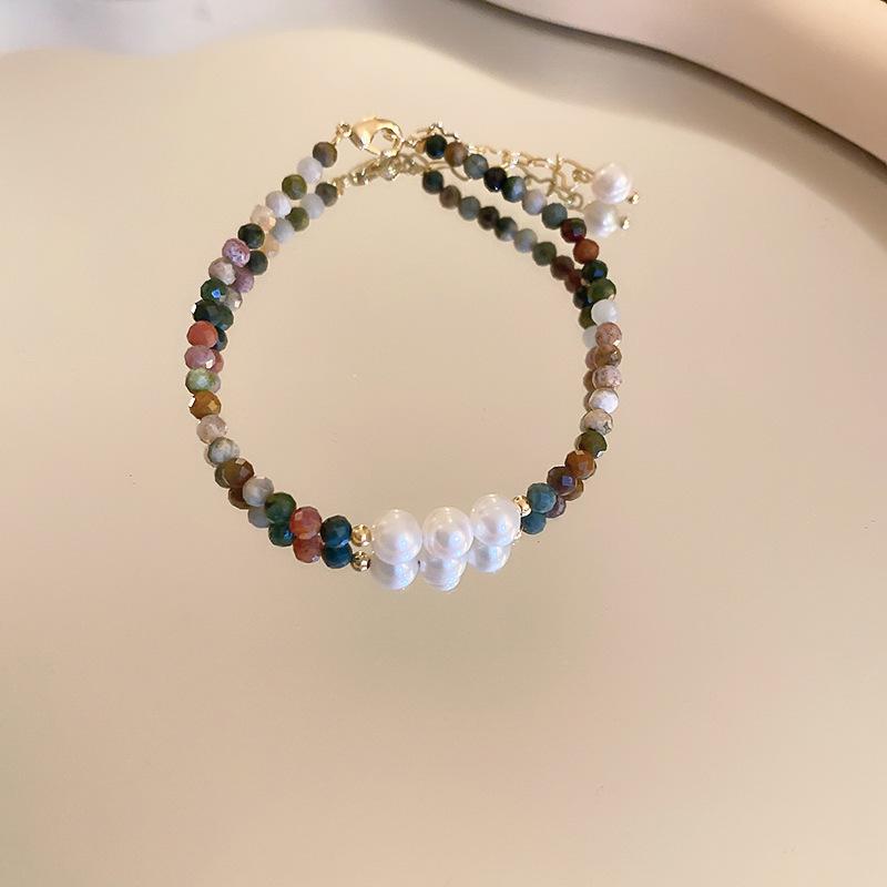 

Baroque pearl splicing bracelet light luxury personality niche design bracelet versatile high-end jewelry