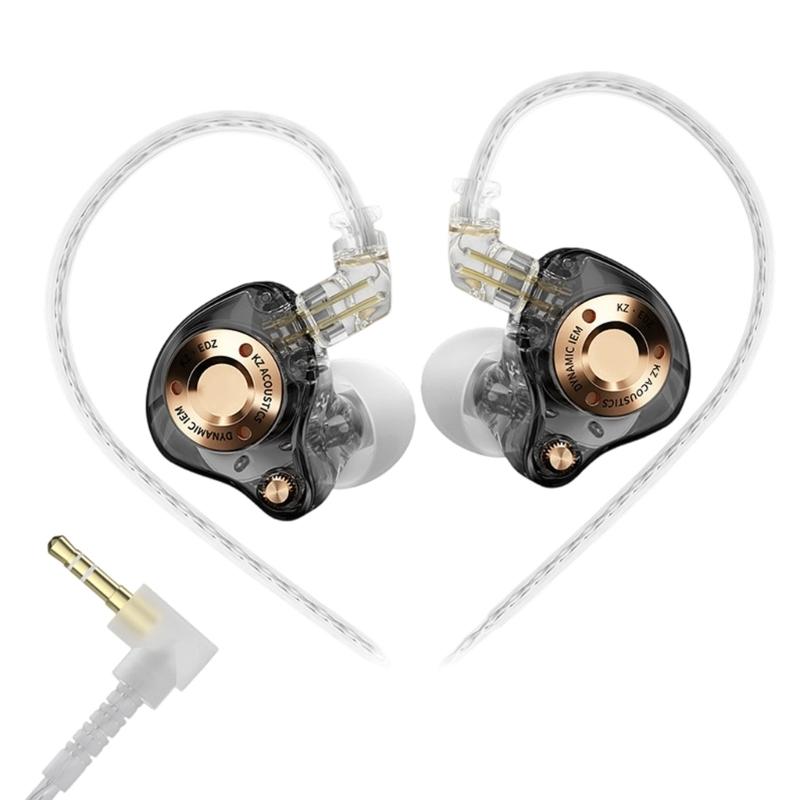 Wide Band Dynamic Driver In Ear Cord Headphones With Replaceable Cable For Audiophiles