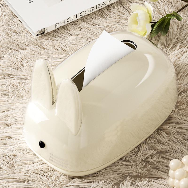 Creative High-End Rabbit Tissue Box - Stylish Home Decor Paper Dispenser for Living Room