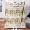 A Chart of Different Styles of Blouses and Shirts.-Themed Blanket - Comfortable Flannel Fabric Hypoallergenic Suitable for All Sea