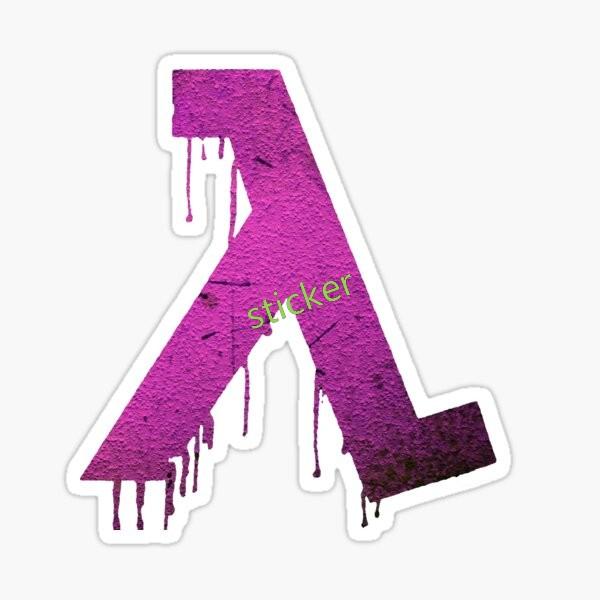 Creativity Half Life Lambda Symbol Decals Car Stickers Scratch-Proof Vinyl Accessories Waterproof Decoration 10cm