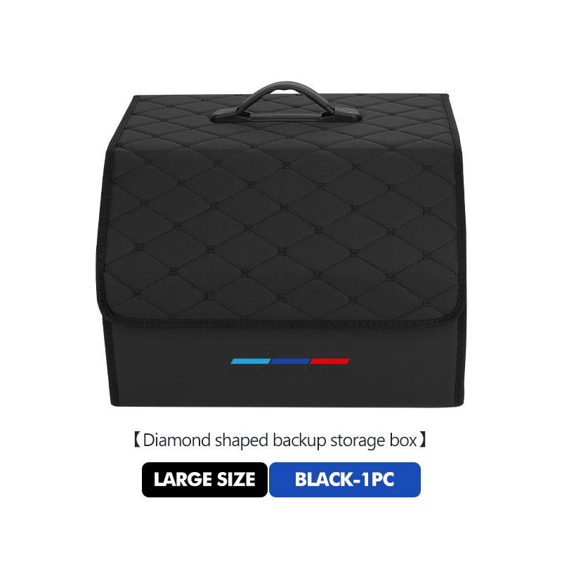 Car Portable Foldable Organizer Bag Leather Trunk Storage Box For BMW X1 X3 X4 X5 X7 G20 G38 F20 F39 F48 E46 E60 E36 E39