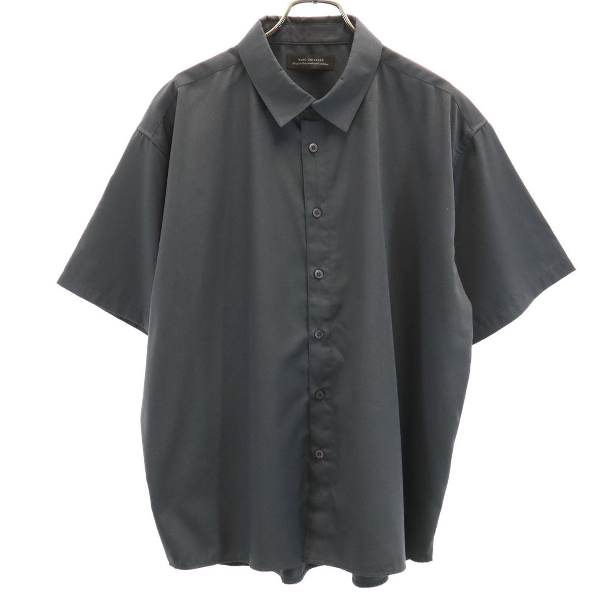 

nano universe Short sleeve shirt M Charcoal gray Men s Used