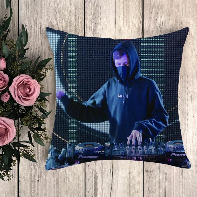 Poszewka na poduszkę Alan Walker Poszewka na poduszkę Luksusowe poduszki Anime Wystrój domu Poduszki dekoracyjne Poszewki dekoracyjne 50x50 Sofa