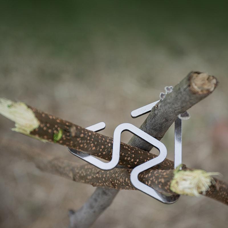 Outdoor Stainless Steel Hooks Ultra-Light And Multi-Functional S-Shaped Hooks Camping Accessory Tools