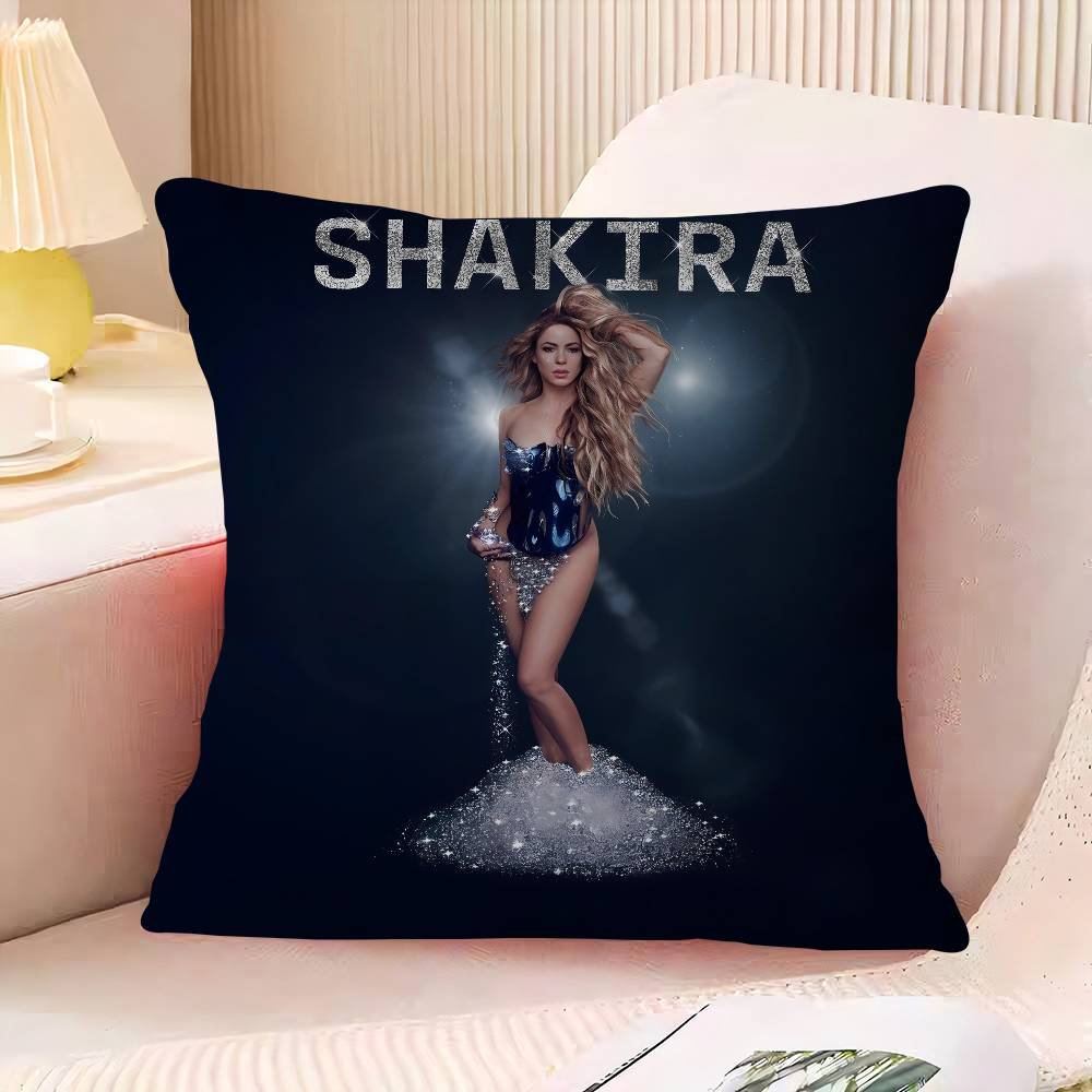 S-Shakira Office Cushion Pillowcase Car Cushion Cover45X45CM Lumbar Pillowcase Sofa Pillowcover