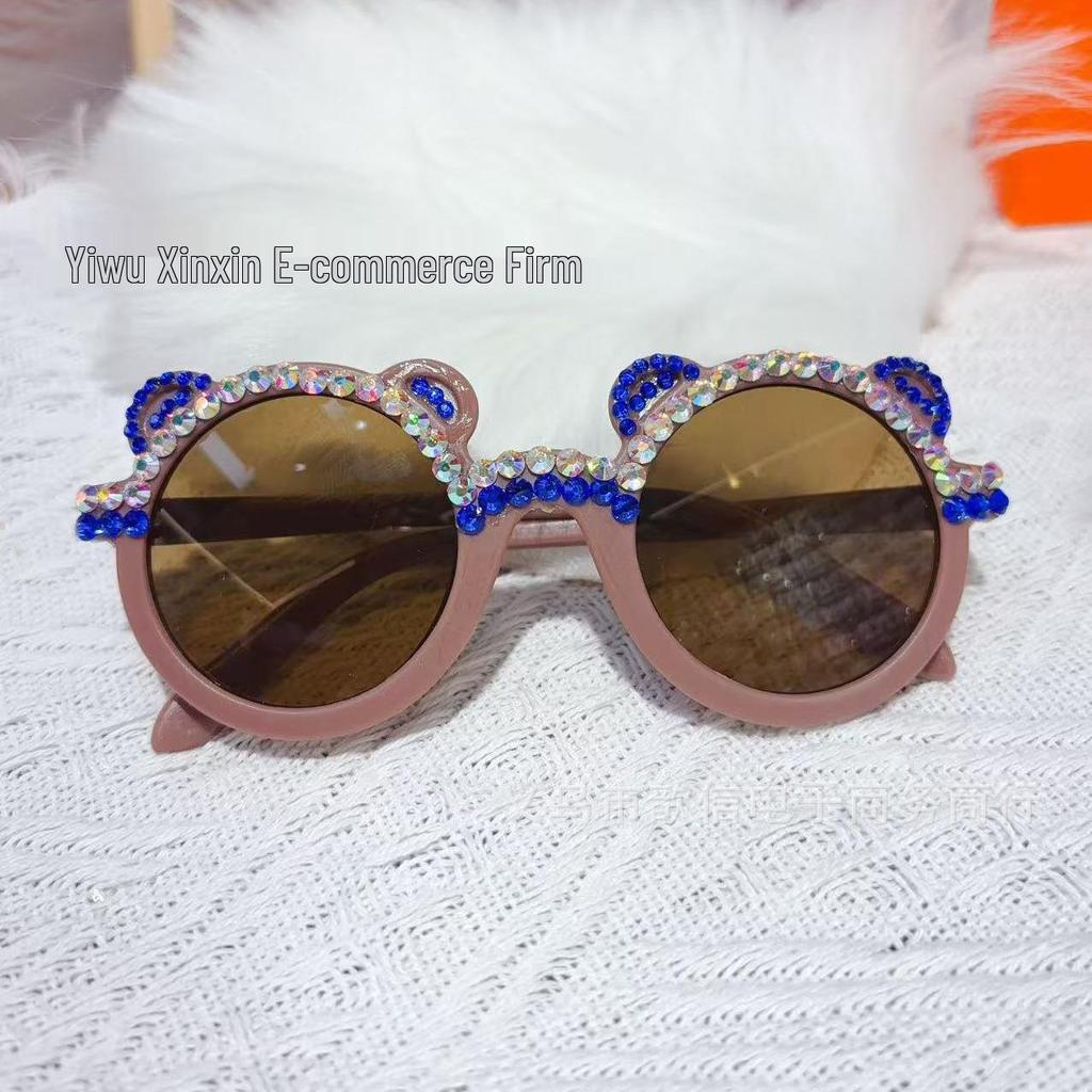 Kids' Glitter Sequin Sunglasses - Cute Candy Color Summer Shades for Boys & Girls