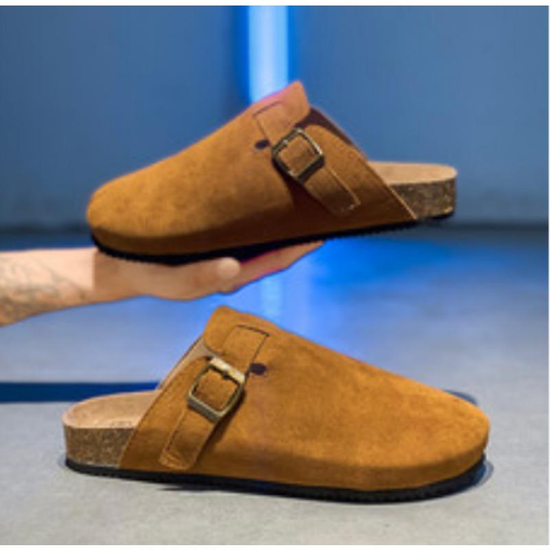 Shevalues Classic Cork Clogs Slippers Women Men Soft Footbed Suede Sandals with Arch Support Trendy Beach Slides Home Men Mules