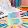 1 Pc Cute Colored Pencil Rubber Erasers, Erasers Roller Portable Cube Pencil Flexible Rubber Soft Flexible Gift Eraser for School, Office