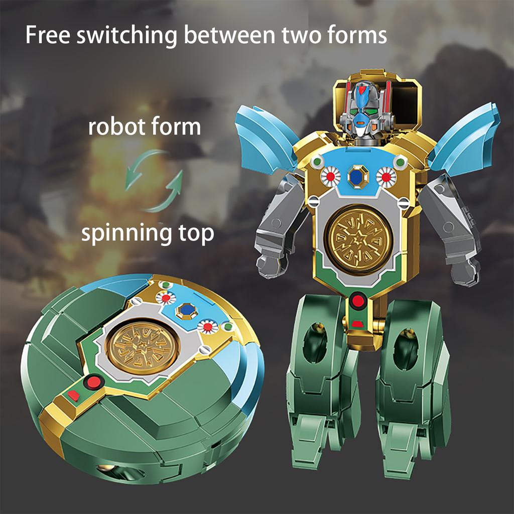 Creative Deformation Robot Dinosaur Top, Children'S Fingertip Top Decompression And Release Toy