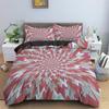 Boho Chic 3D Design Floral Leaves Bedspread Cover Microfiber Fabric Abstract Geometric Pattern Style Bed Cover Package King Size Full Queen Dimension