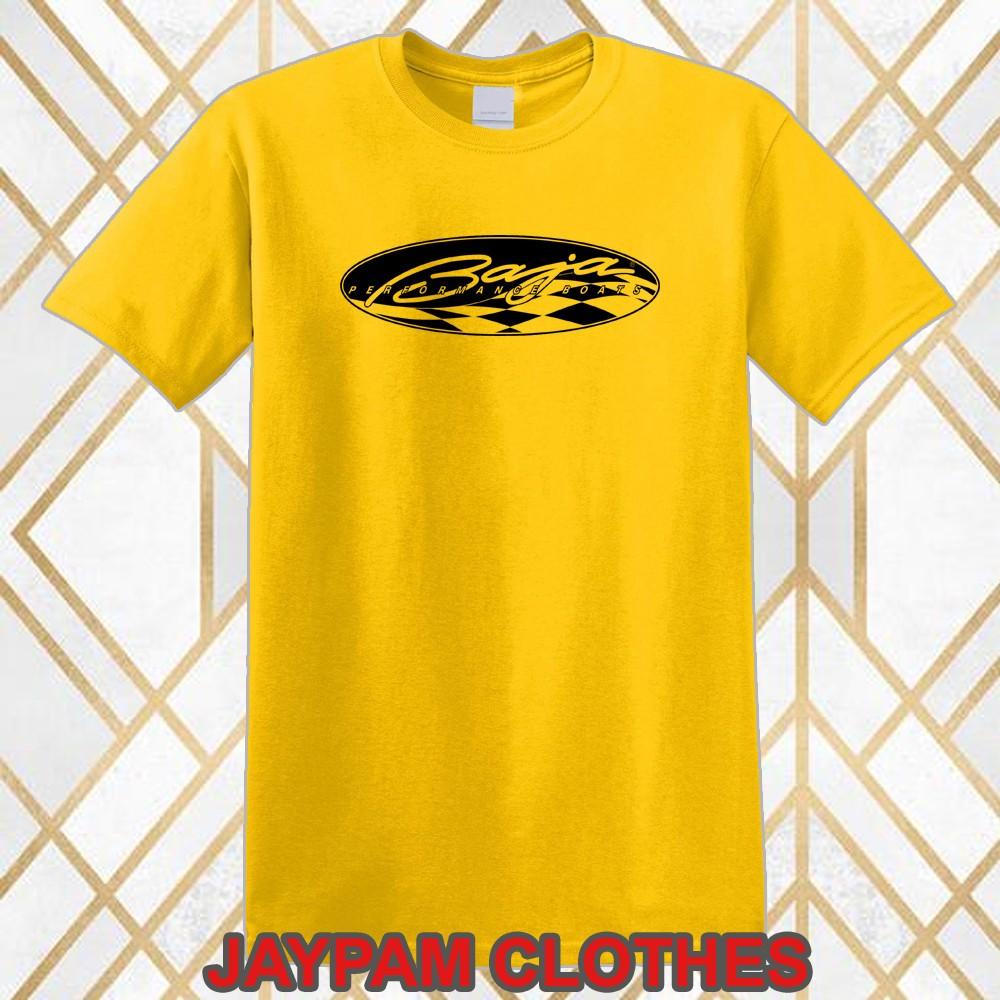 Baja Boats Powerboats Racing Men s Yellow Size S 5XL L
