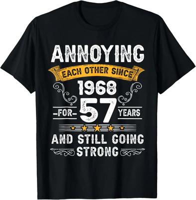 Legend Born In 1968 56th Birthday 57th Birthday Men's T-shirt Men's Print-on-demand Men's T-shirt Ropa Hombre Street Wear Tops