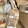 Children's School Bag Elementary School Students Girls Junior High School Students Contrast Color Backpack
