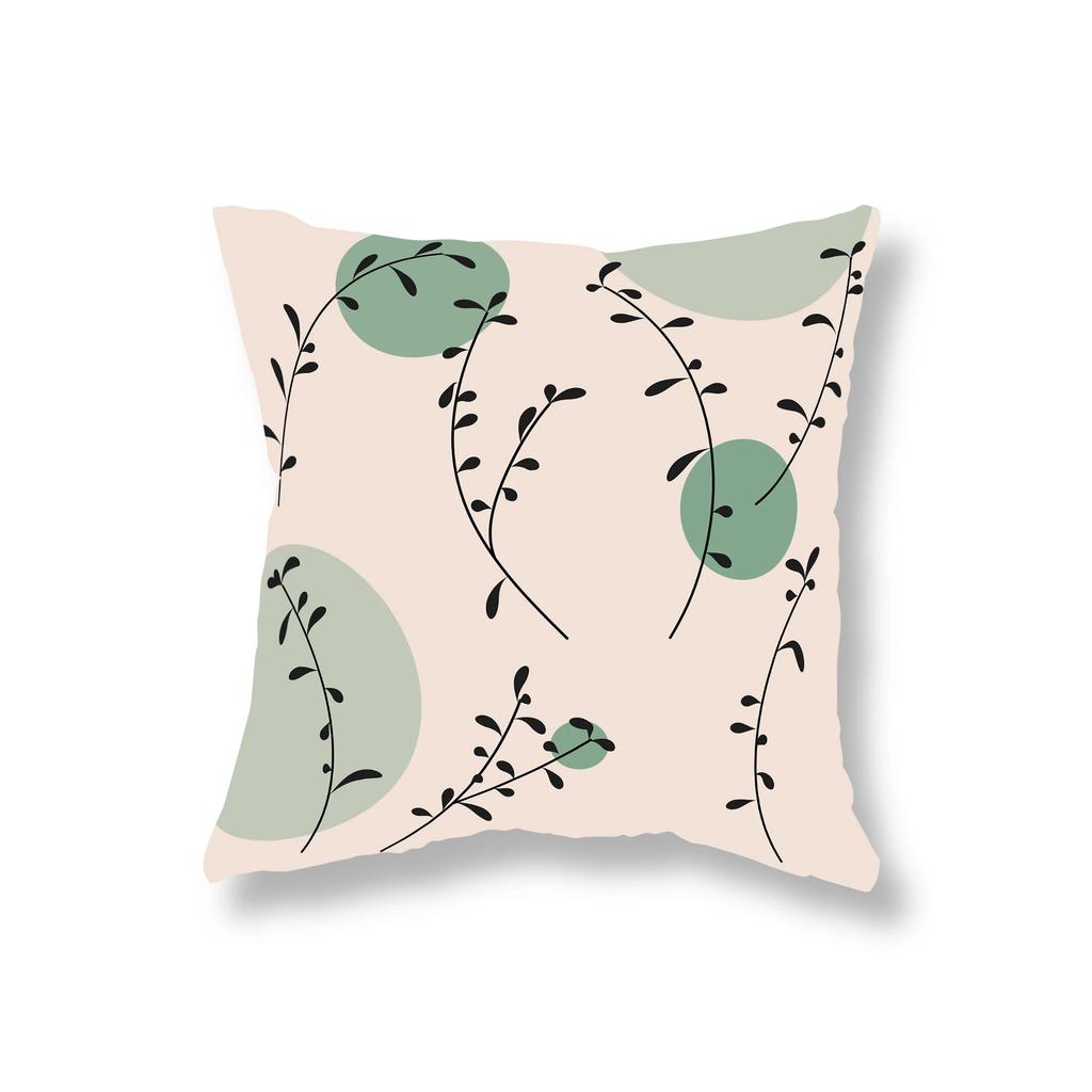 Pumpkin Cat Throw Pillow Cover Bohemian Abstract Simple Geometric Set Sofa Decor Room Office Game Chair Cushion  Home