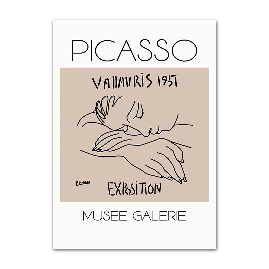 Abstract Minimalist Matisse Picasso Line Couple Wall Art Canvas Painting Posters And Prints Wall Pictures For Living Room Decor