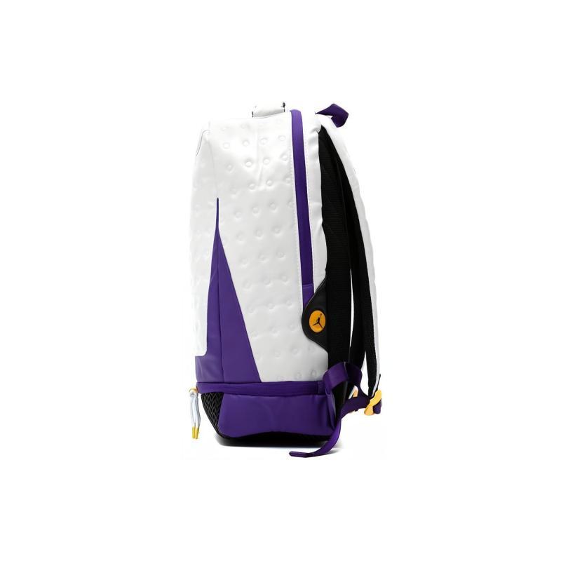 Jordan Polyester Laptoptassen Basketbaltassen Rugzak Unisex Lakers Kleurenschema/Paars Goud Jordan 9A1898-P6N